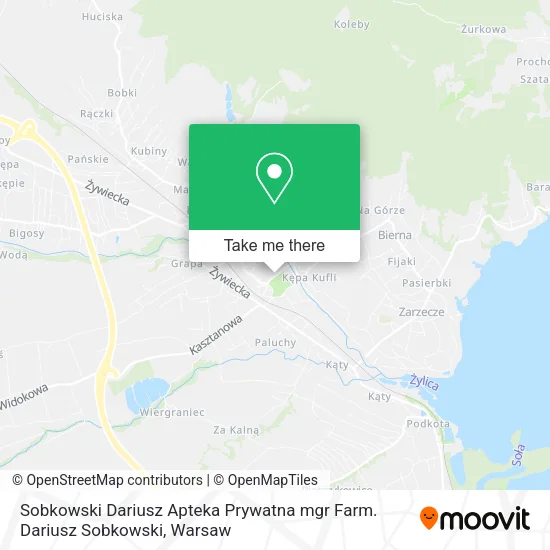 Карта Sobkowski Dariusz Apteka Prywatna mgr Farm. Dariusz Sobkowski