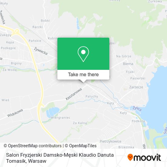 Salon Fryzjerski Damsko-Męski Klaudio Danuta Tomasik map