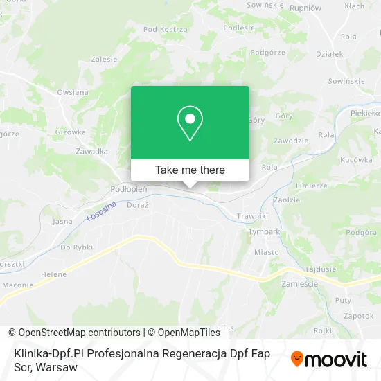 Карта Klinika-Dpf.Pl Profesjonalna Regeneracja Dpf Fap Scr