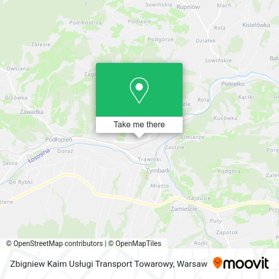 Zbigniew Kaim Usługi Transport Towarowy map