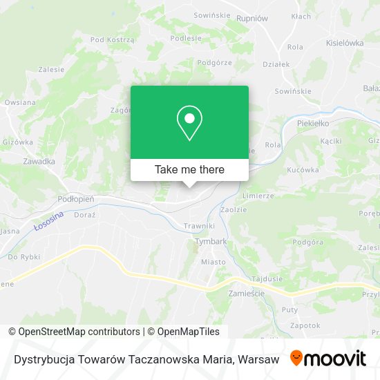 Dystrybucja Towarów Taczanowska Maria map