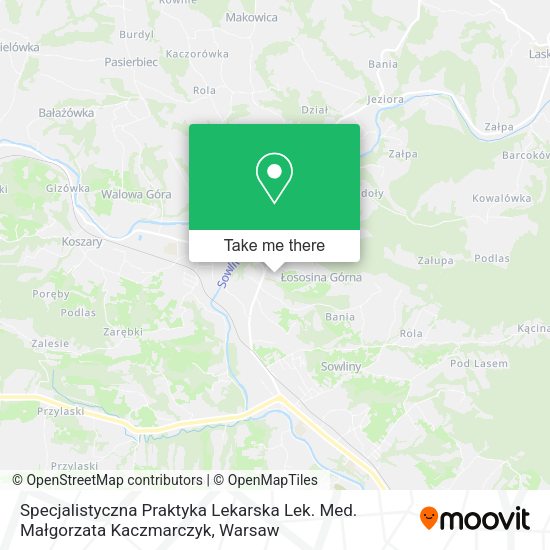 Specjalistyczna Praktyka Lekarska Lek. Med. Małgorzata Kaczmarczyk map