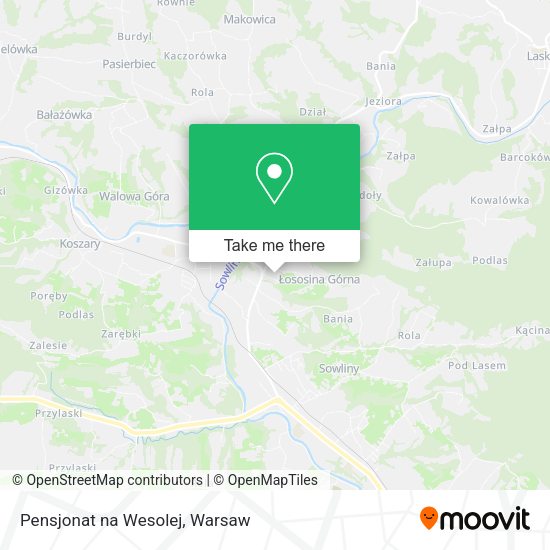 Pensjonat na Wesolej map