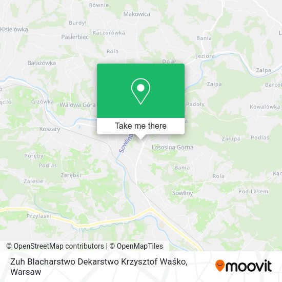 Zuh Blacharstwo Dekarstwo Krzysztof Waśko map