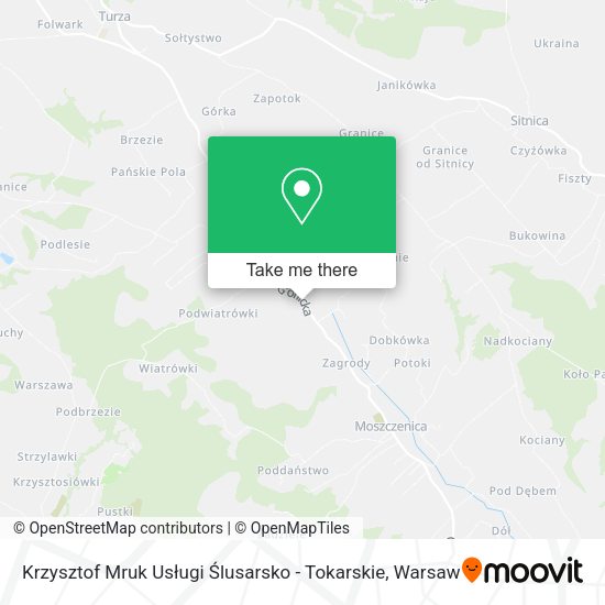 Krzysztof Mruk Usługi Ślusarsko - Tokarskie map