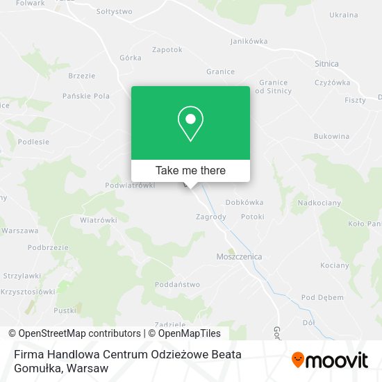 Firma Handlowa Centrum Odzieżowe Beata Gomułka map