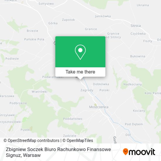 Zbigniew Soczek Biuro Rachunkowo Finansowe Signuz map