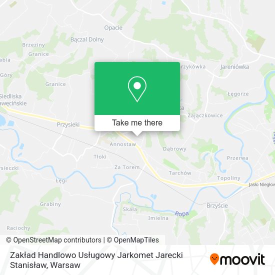 Zakład Handlowo Usługowy Jarkomet Jarecki Stanisław map