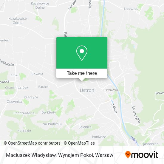 Maciuszek Władysław. Wynajem Pokoi map