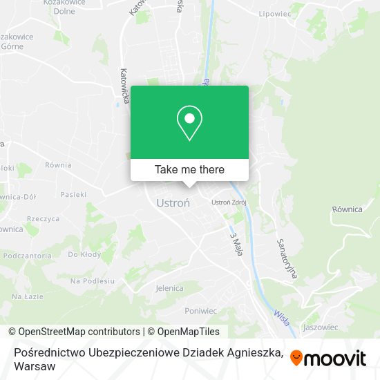 Pośrednictwo Ubezpieczeniowe Dziadek Agnieszka map