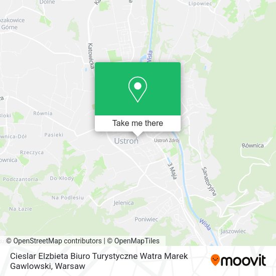 Cieslar Elzbieta Biuro Turystyczne Watra Marek Gawlowski map