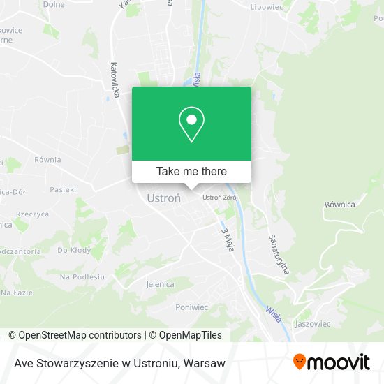 Ave Stowarzyszenie w Ustroniu map