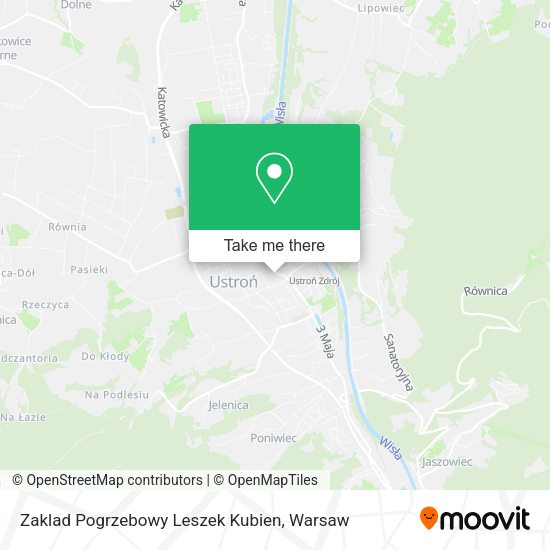 Zaklad Pogrzebowy Leszek Kubien map