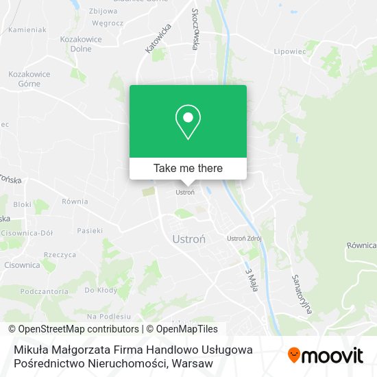 Mikuła Małgorzata Firma Handlowo Usługowa Pośrednictwo Nieruchomości map