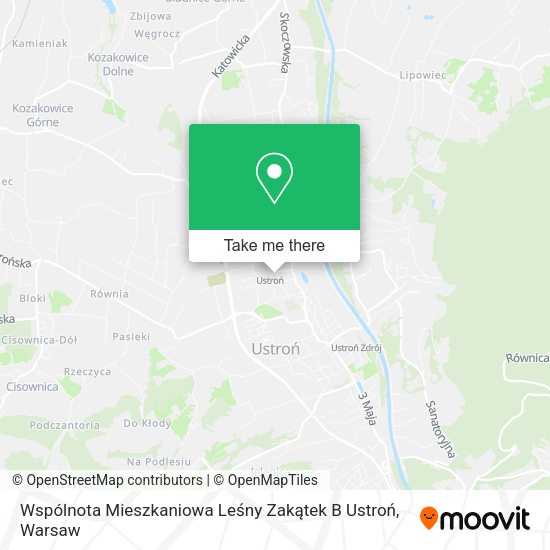 Wspólnota Mieszkaniowa Leśny Zakątek B Ustroń map