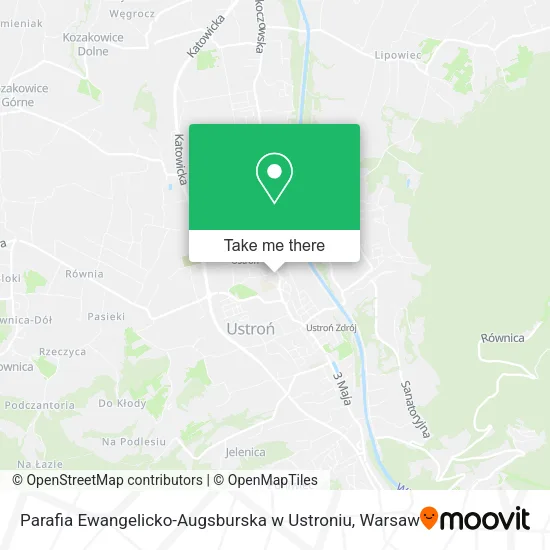 Карта Parafia Ewangelicko-Augsburska w Ustroniu