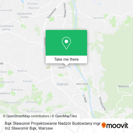 Bąk Sławomir Projektowanie Nadzór Budowlany mgr Inż Sławomir Bąk map