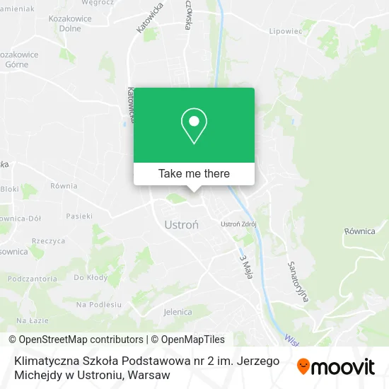Карта Klimatyczna Szkoła Podstawowa nr 2 im. Jerzego Michejdy w Ustroniu