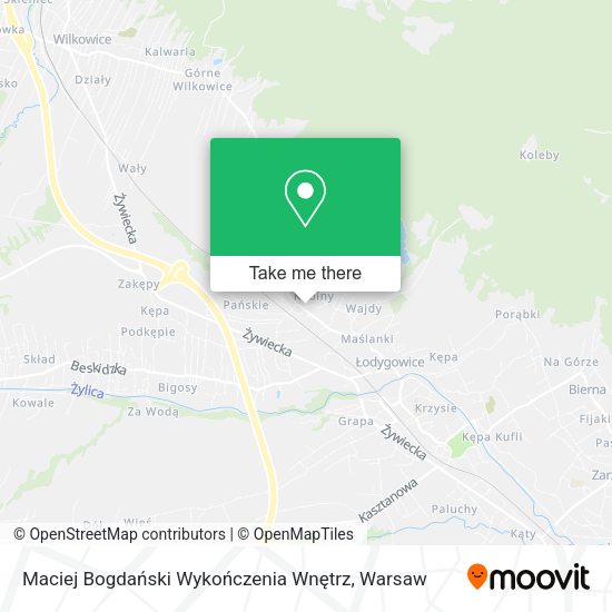 Maciej Bogdański Wykończenia Wnętrz map