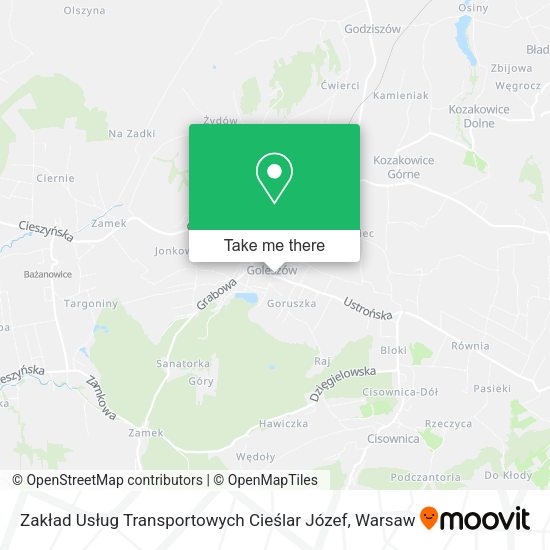 Zakład Usług Transportowych Cieślar Józef map