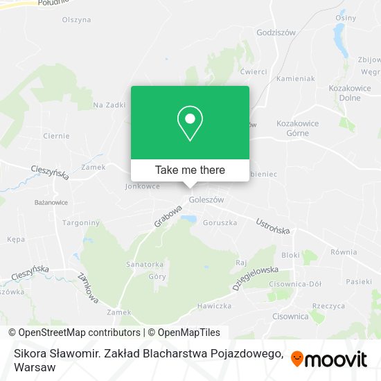 Sikora Sławomir. Zakład Blacharstwa Pojazdowego map