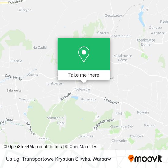 Usługi Transportowe Krystian Śliwka map