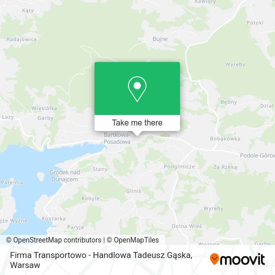 Firma Transportowo - Handlowa Tadeusz Gąska map