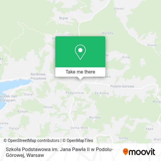 Szkoła Podstawowa im. Jana Pawła II w Podolu-Górowej map