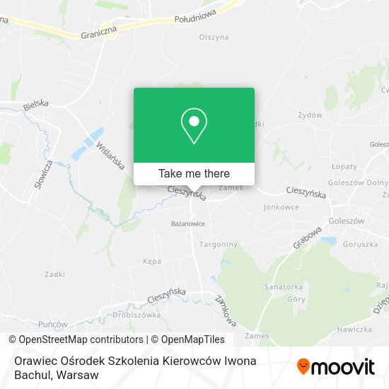 Orawiec Ośrodek Szkolenia Kierowców Iwona Bachul map