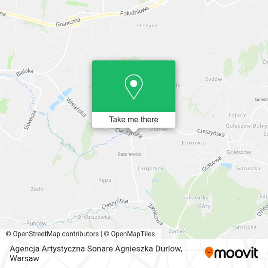 Agencja Artystyczna Sonare Agnieszka Durlow map