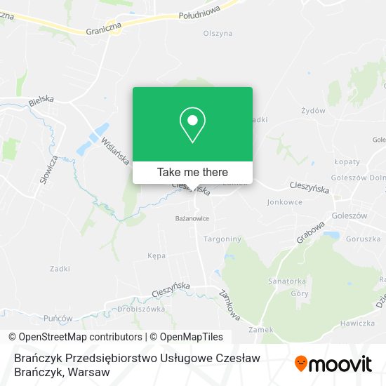 Brańczyk Przedsiębiorstwo Usługowe Czesław Brańczyk map