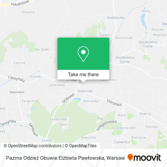 Pazma Odzież Obuwie Elżbieta Pawłowska map