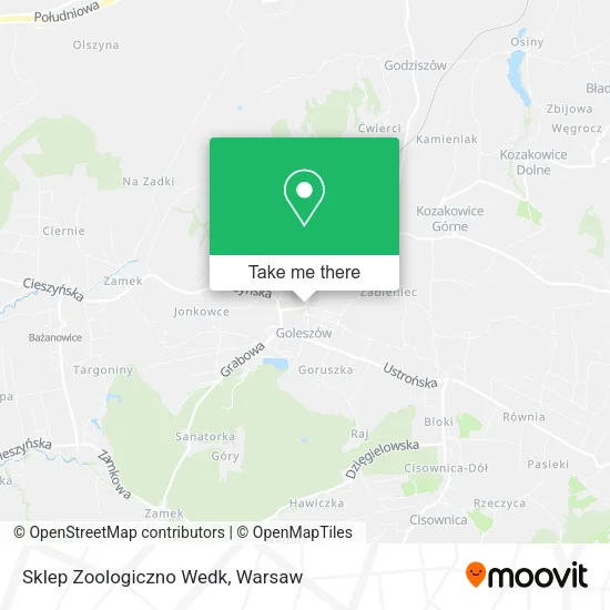Карта Sklep Zoologiczno Wedk