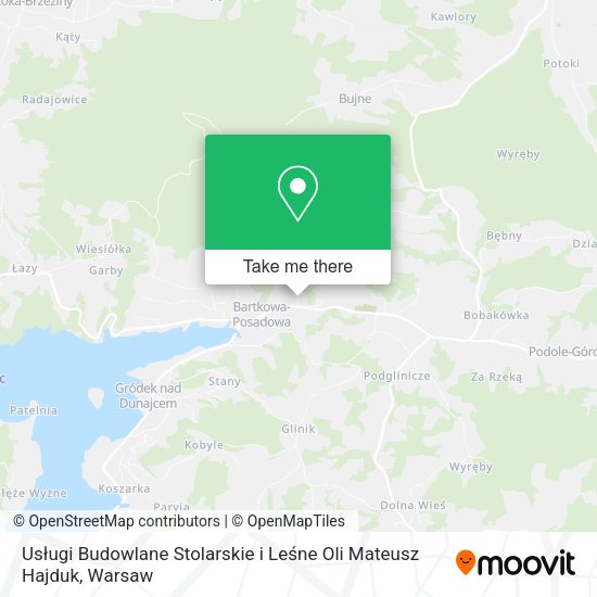 Usługi Budowlane Stolarskie i Leśne Oli Mateusz Hajduk map