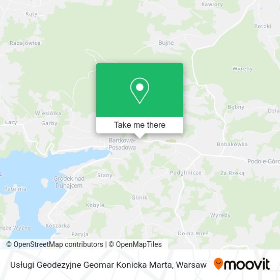 Usługi Geodezyjne Geomar Konicka Marta map