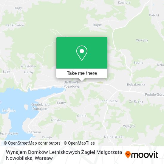 Wynajem Domków Letniskowych Żagiel Małgorzata Nowobilska map