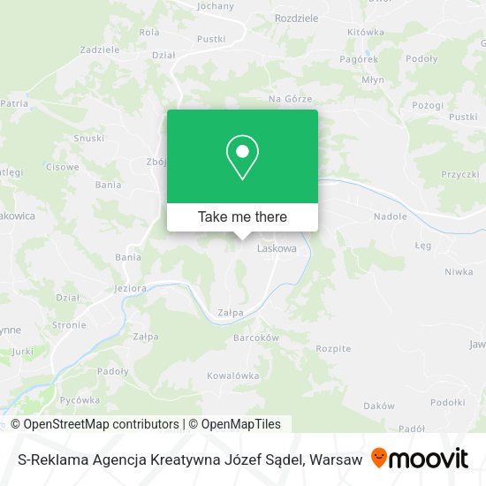 S-Reklama Agencja Kreatywna Józef Sądel map