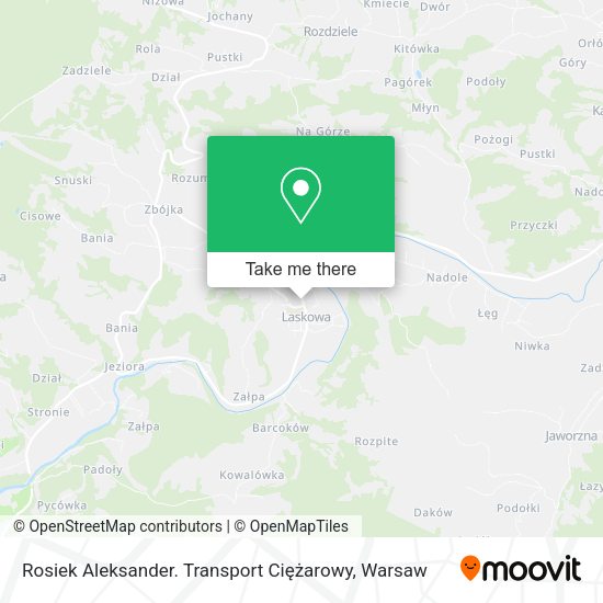 Rosiek Aleksander. Transport Ciężarowy map