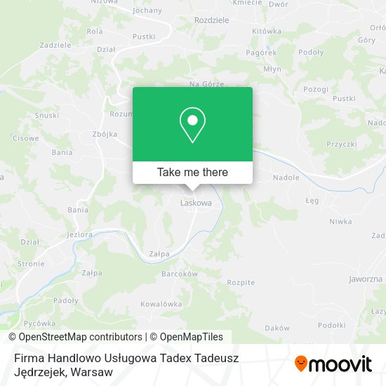 Firma Handlowo Usługowa Tadex Tadeusz Jędrzejek map