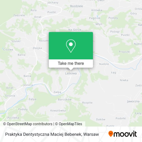 Praktyka Dentystyczna Maciej Bebenek map