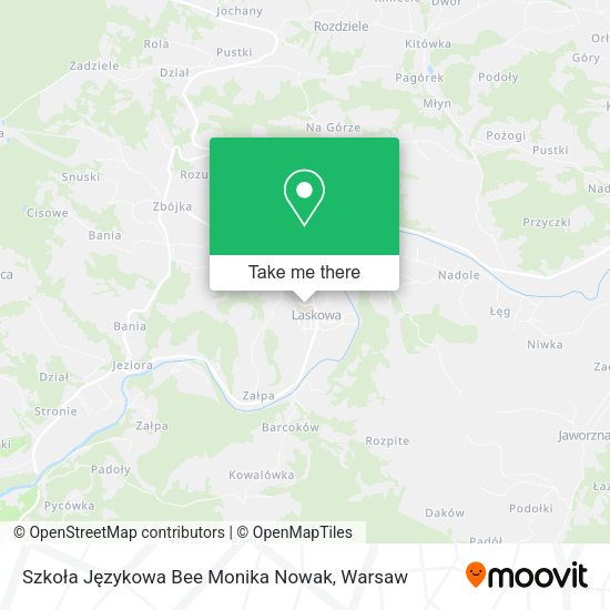 Szkoła Językowa Bee Monika Nowak map