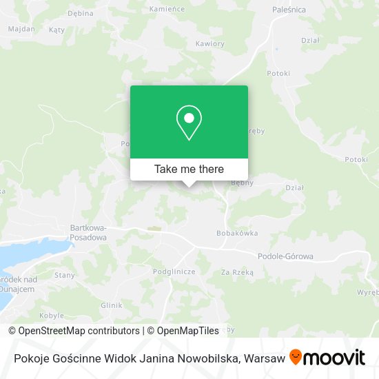 Pokoje Gościnne Widok Janina Nowobilska map