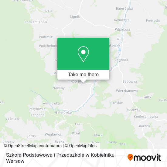 Szkoła Podstawowa i Przedszkole w Kobielniku map