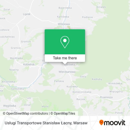 Usługi Transportowe Stanisław Łacny map