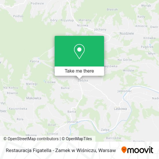 Restauracja Figatella - Zamek w Wiśniczu map