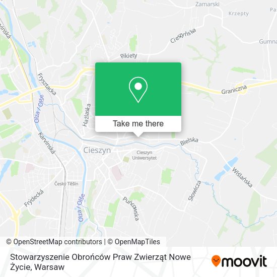 Stowarzyszenie Obrońców Praw Zwierząt Nowe Życie map