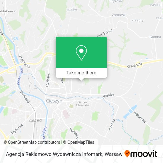 Agencja Reklamowo Wydawnicza Infomark map