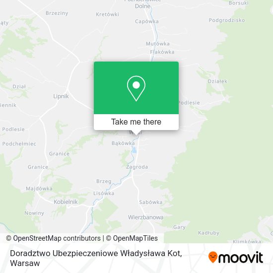 Doradztwo Ubezpieczeniowe Władysława Kot map