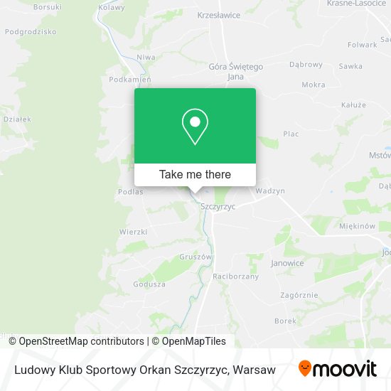 Ludowy Klub Sportowy Orkan Szczyrzyc map