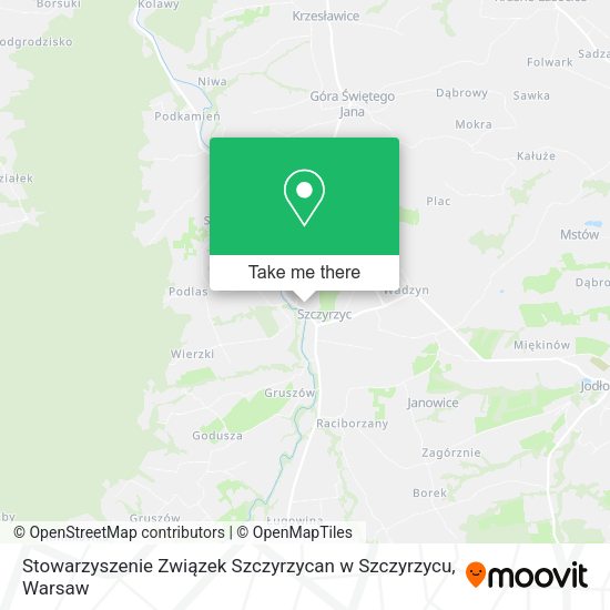 Stowarzyszenie Związek Szczyrzycan w Szczyrzycu map